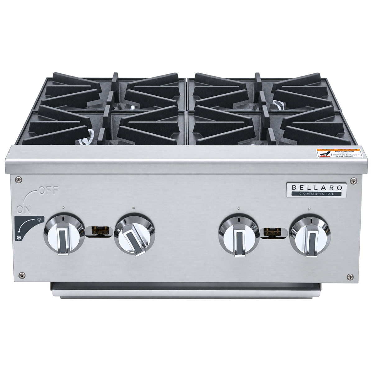 Bellaro Commercial 4 Burner Gas Hotplate