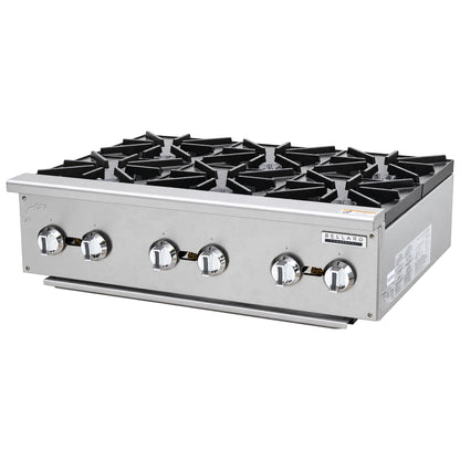 Bellaro Commercial 6 Burner Gas Hotplate