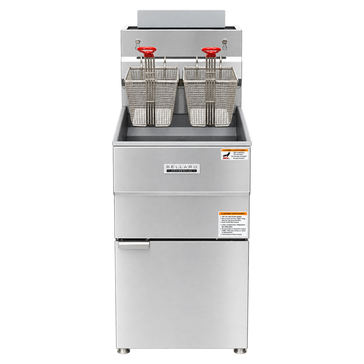 Bellaro Commercial 90,000 BTU Gas Fryer