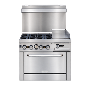 Bellaro Commercial Gas Range with 30.45 cm Griddle and Oven