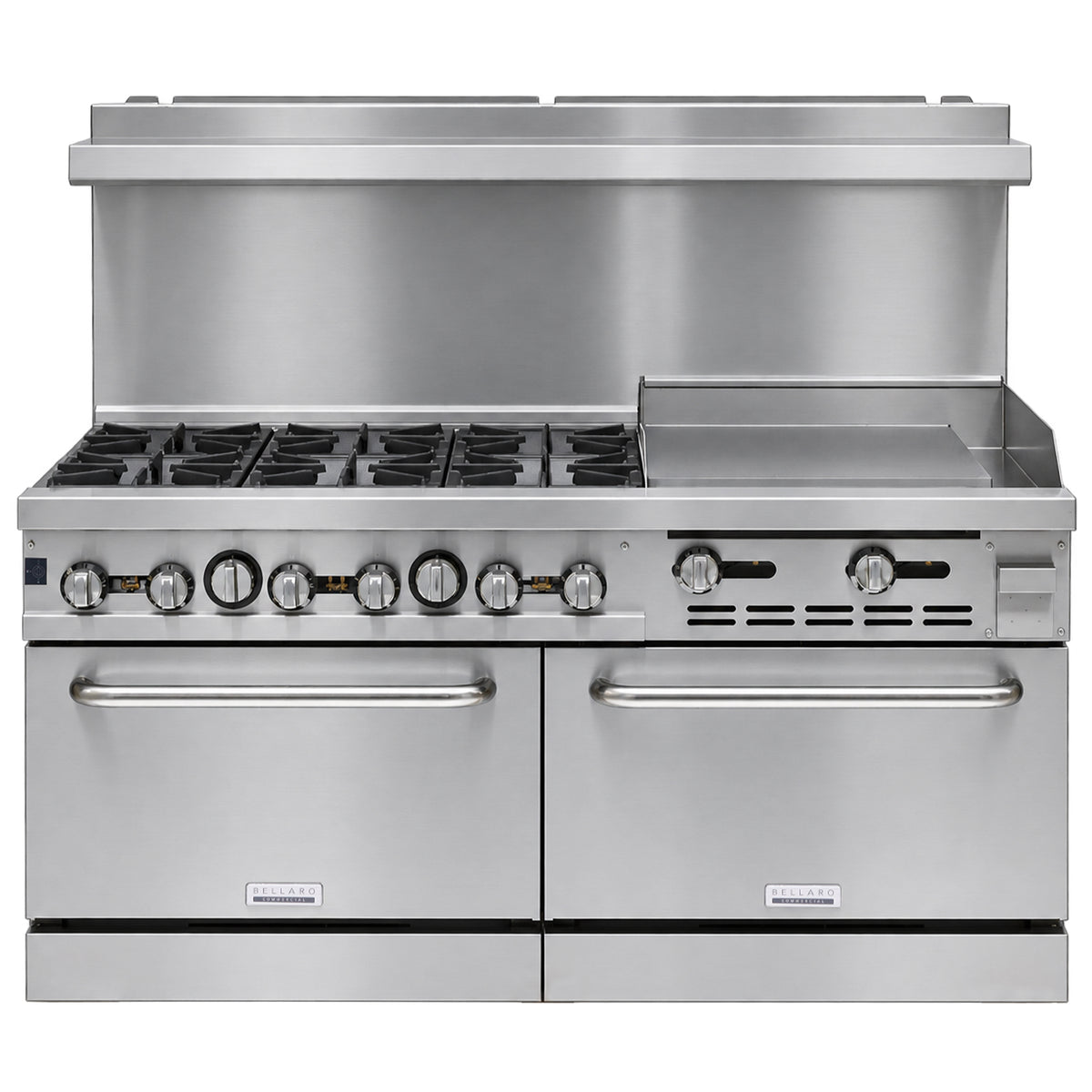 Bellaro Commercial 6 Burner Gas Range with 60.95 cm Griddle