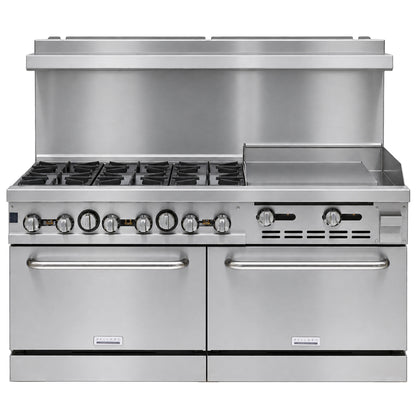 Bellaro Commercial 6 Burner Gas Range with 60.95 cm Griddle