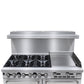 Bellaro Commercial 6 Burner Gas Range with 60.95 cm Griddle