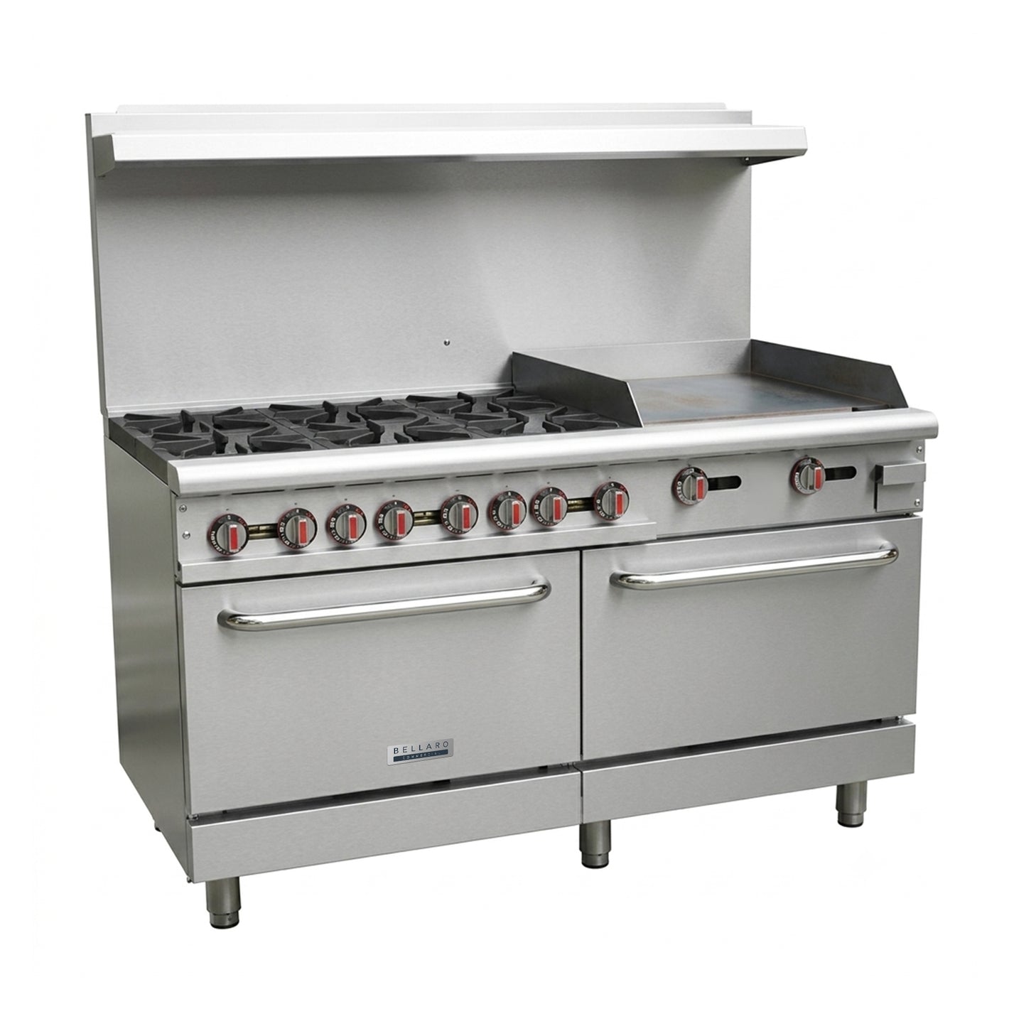 Bellaro Commercial 6 Burner Gas Range with 60.95 cm Griddle
