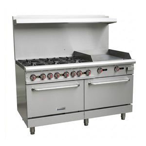 Bellaro Commercial 6 Burner Gas Range with 60.95 cm Griddle