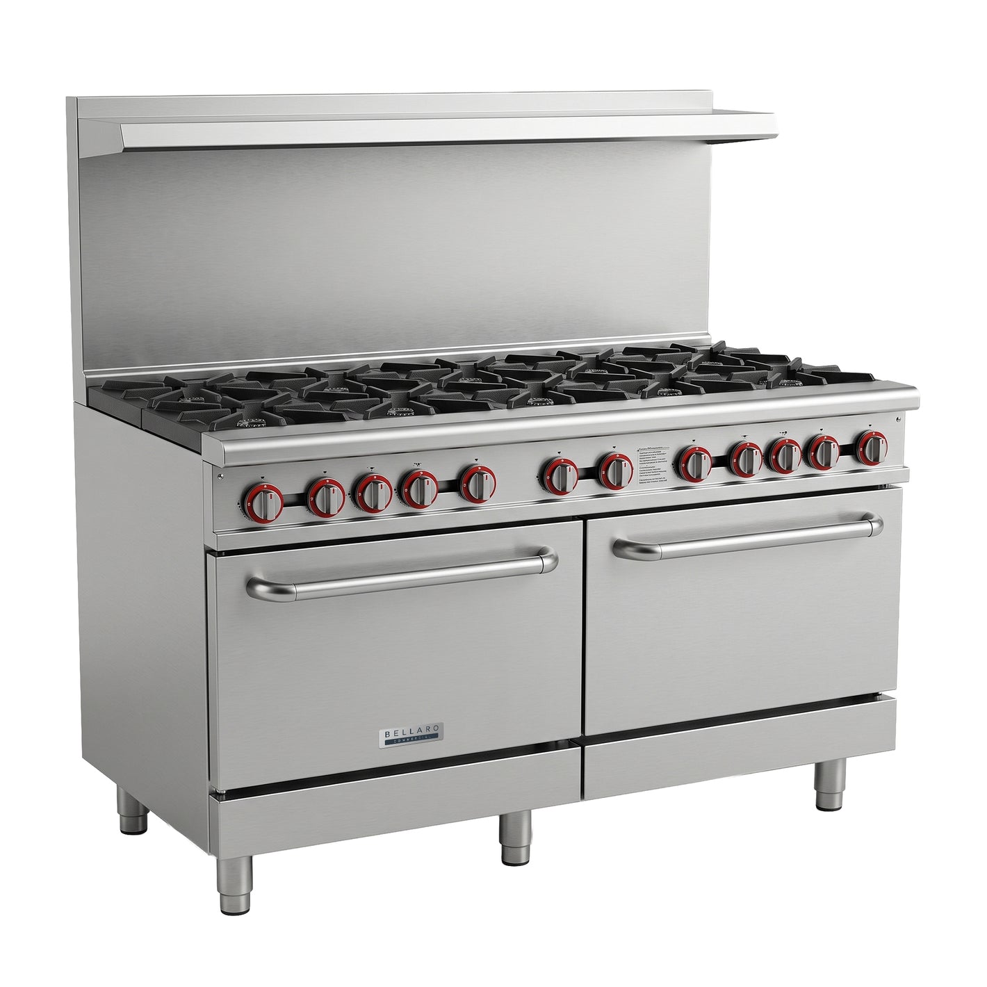 Bellaro Commercial 10 Burner Gas Range with Oven