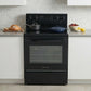 Bellaro 30 in. 5.0 cu. ft. Rear Control Electric Range, Black