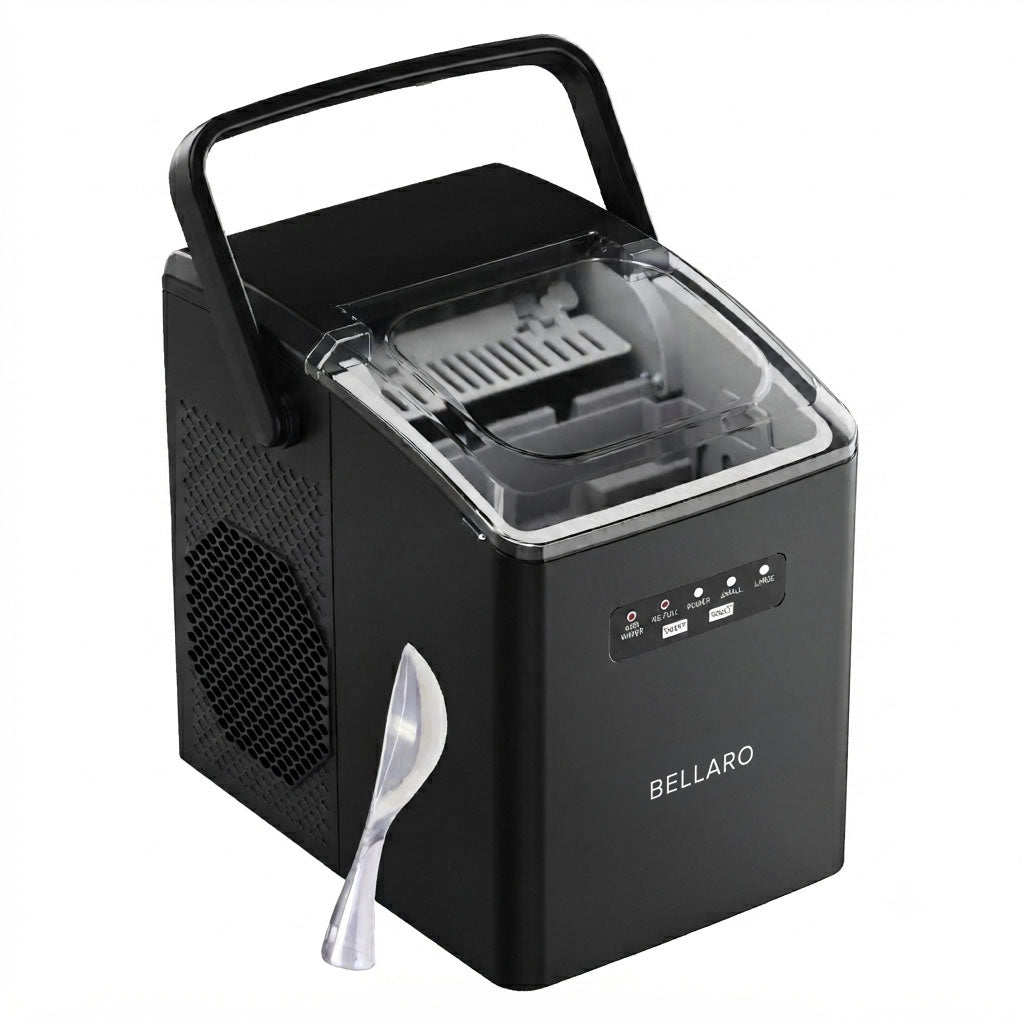 Bellaro Portable Top-Load Bullet Ice Maker, Black
