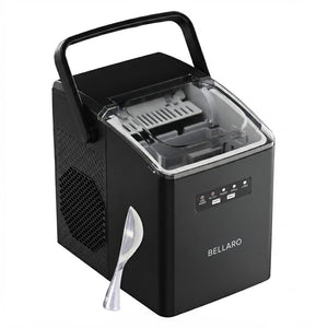 Bellaro Portable Top-Load Bullet Ice Maker, Black
