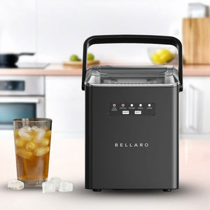 Bellaro Portable Top-Load Bullet Ice Maker, Black