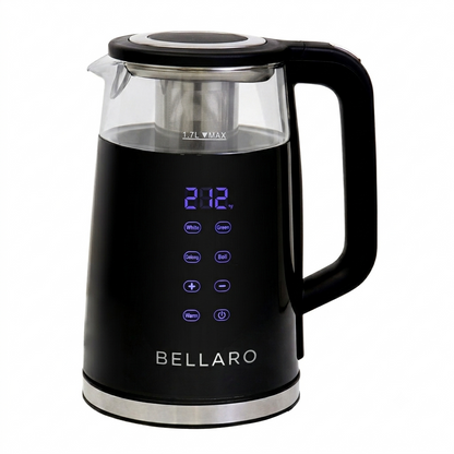 Bellaro 1.7 L Glass Electric Kettle with Touch Controls