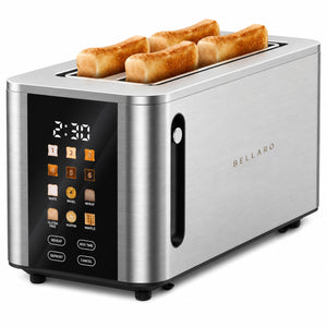 Bellaro 4-Slice Long Slot Toaster, Touchscreen, Stainless Steel