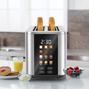 Bellaro 4-Slice Long Slot Toaster, Touchscreen, Stainless Steel