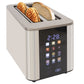 Bellaro 4-Slice Long Slot Toaster, Touchscreen, Stainless Steel