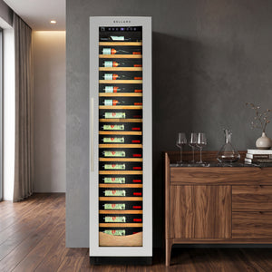 Bellaro 112-Bottle Single-Zone Wine Fridge in Black